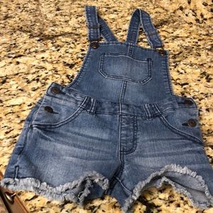 Girls short overalls. Size small or 6/6x